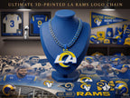 LA Rams Chain Necklace | NFL Inch Game Day Turnover Fan Jewelry