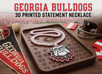 Georgia Bulldogs Statement Necklace | SEC 34" Chain UGA Game Day Fan Gear