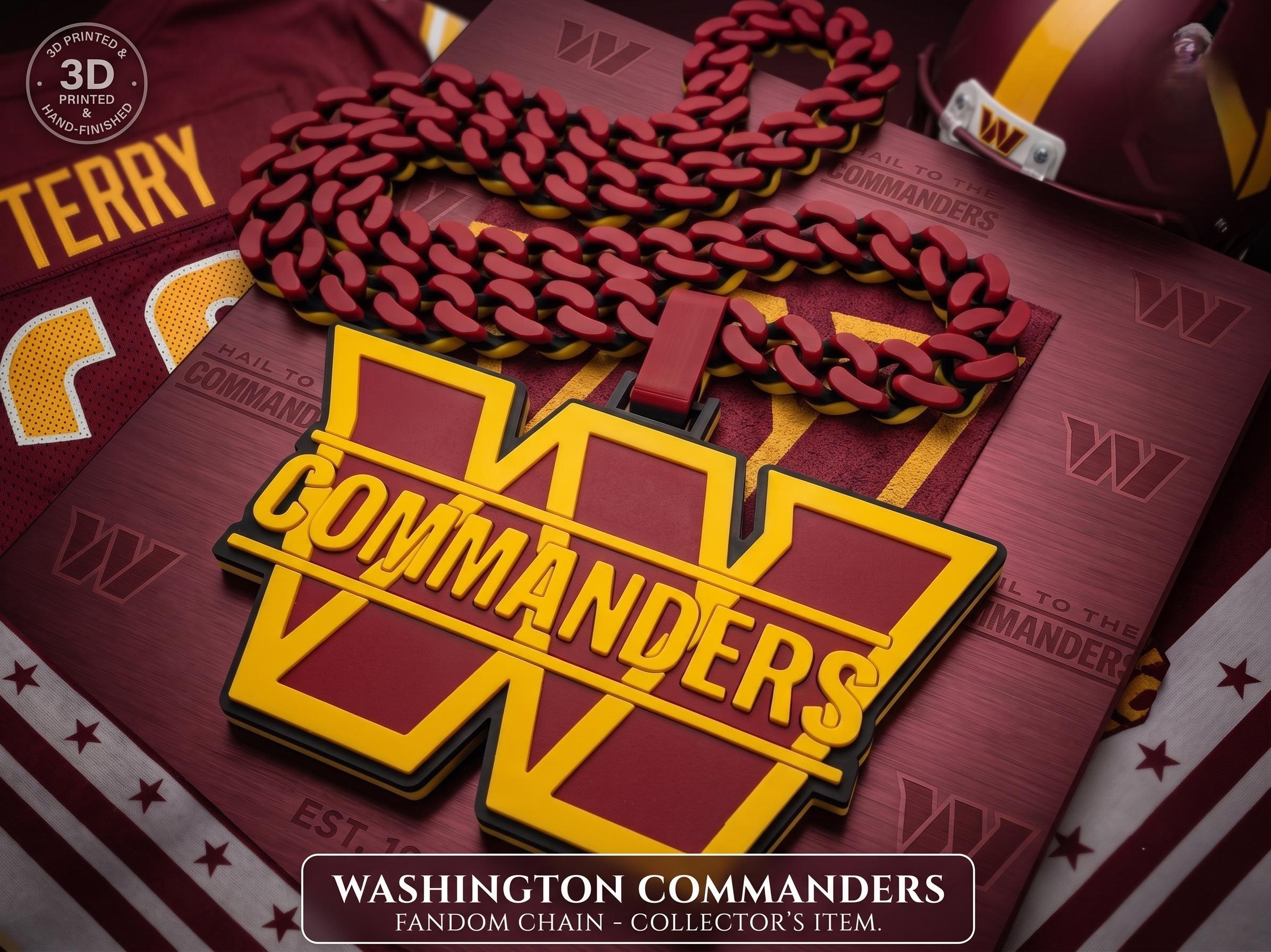 Washington Commanders Fan Chain - NFL 34 Inch Football Necklace