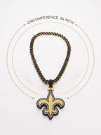 New Orleans Saints Fan Chain | NFL Fleur De Lis Necklace