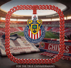Chivas Necklace | 3D Printed Liga MX Guadalajara Soccer Fan Chain | 34 Inch Gameday Lanyard | Chivahermano Gift & Mexican Football Gear