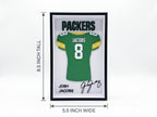 Josh Jacobs Green Bay Packers 3D Printed Jersey Shadow Box | NFL Dorm Room Decor | Back to School Football Gift for Desk Shelf or Wall