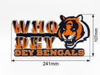 Cincinnati Bengals Who Dey Sign | NFL Football Desk & Shelf Decor