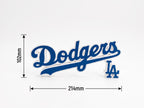LA Dodgers 3D Printed Desk & Shelf Decor | MLB Baseball Fan Gift | Los Angeles Sports Sign for Office, Man Cave, or Bedroom