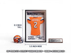 Patrick Surtain II Denver Broncos 3D Printed Jersey Shadow Box | NFL Football Fan Art, Desk & Wall Decor, Back to School Dorm Essential