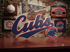 Chicago Cubs 3D Printed Desk Decor | MLB Cubs Logo Shelf Sign | Baseball Fan Office & Room Decor | Sports Memorabilia Gift