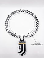 Juventus 3D Printed Chain Necklace | Serie A Soccer Fan Gift, Football Club Pendant, Sports Jewelry, Men Women Unisex Supporters Fan Gear