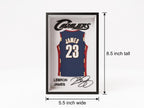 LeBron James Cleveland Cavaliers 3D Printed Jersey Shadow Box | NBA Basketball Fan Art | Dorm Room Decor, Desk Display & Back to School Gift