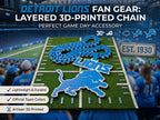 Detroit Lions Chunky Chain Necklace | 34" Chunky Chain NFL Tailgate